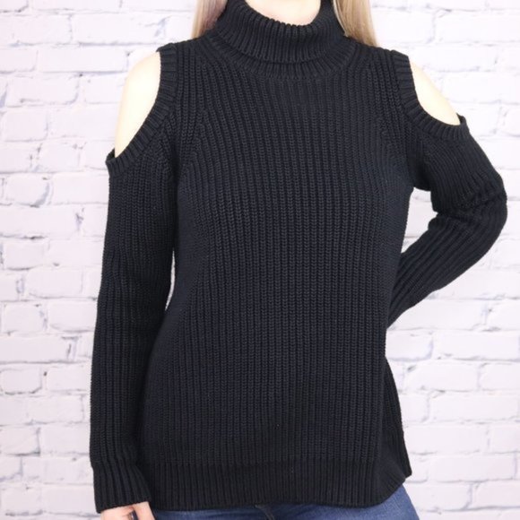 Michael Kors navy open shoulder sweater c2 - Picture 1 of 7